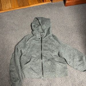 Lululemon Heathered black scuba full zip xs/s